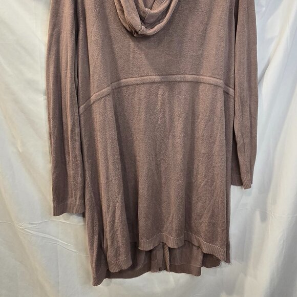Torrid Brown Cardigan Size 1 Tie Waist Hood Soft - Picture 8 of 10